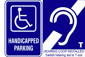 ADA Parking - Hearing Loop Installed