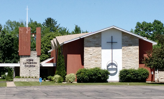 Hope Lutheran Church - 301 E. Mt. Morris Avenue, Wautoma, WI