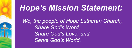 Hope's Mission Statement