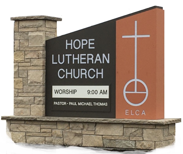 Hope Lutheran Church Sign